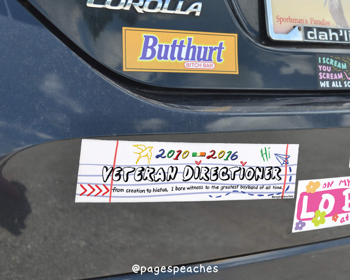 Veteran Directioner Bumper Sticker (Case Pack x4)