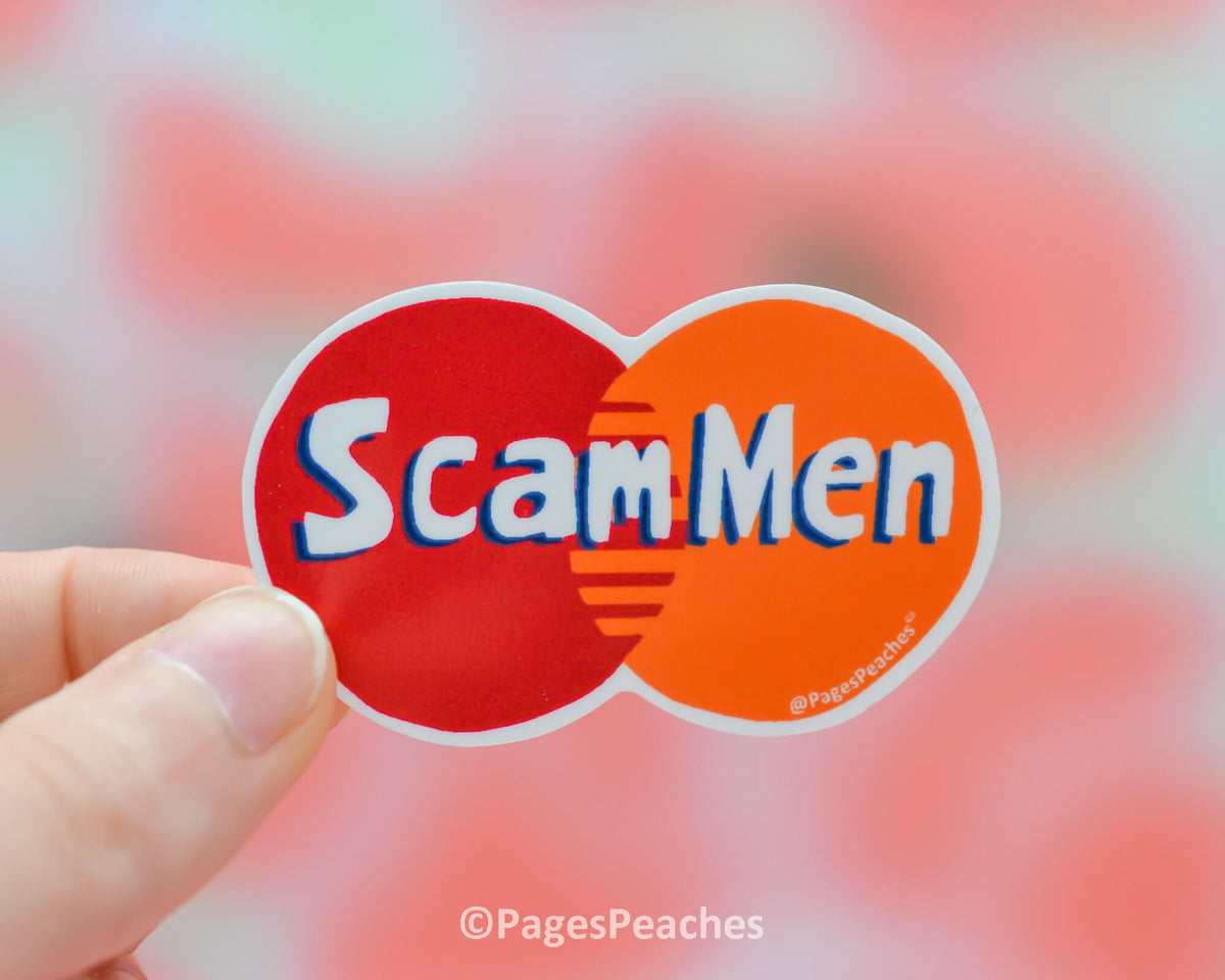 Scam Men Sticker (Case Pack x6)
