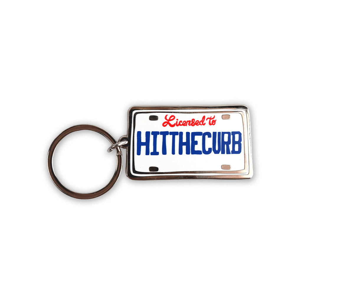 Hit The Curb Enamel Keychain (Case Pack x4)