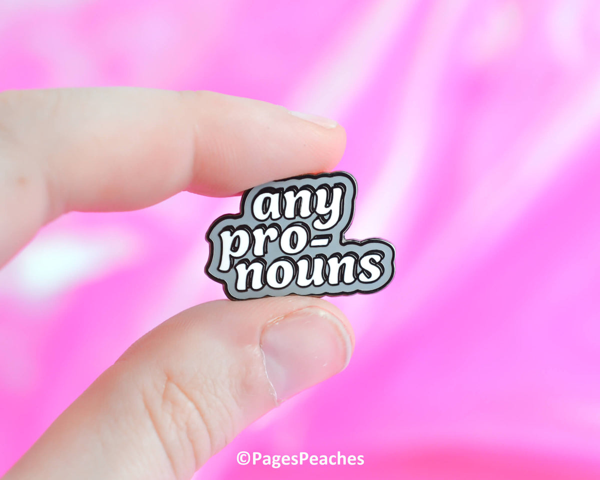 Any Pronouns Enamel Pin (Case Pack x4)