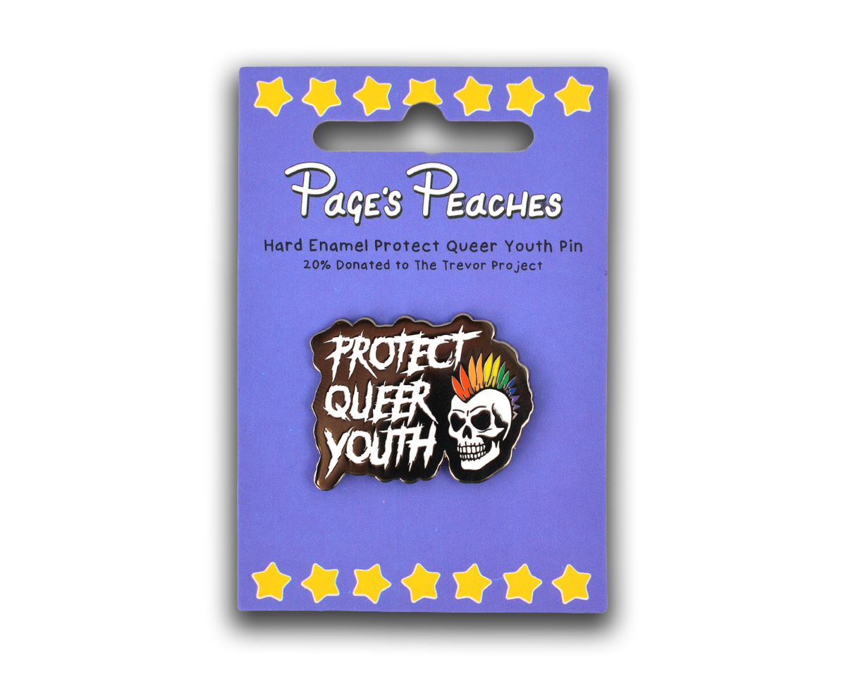 Hard Enamel Protect Queer Youth Pin (Case Pack x4)