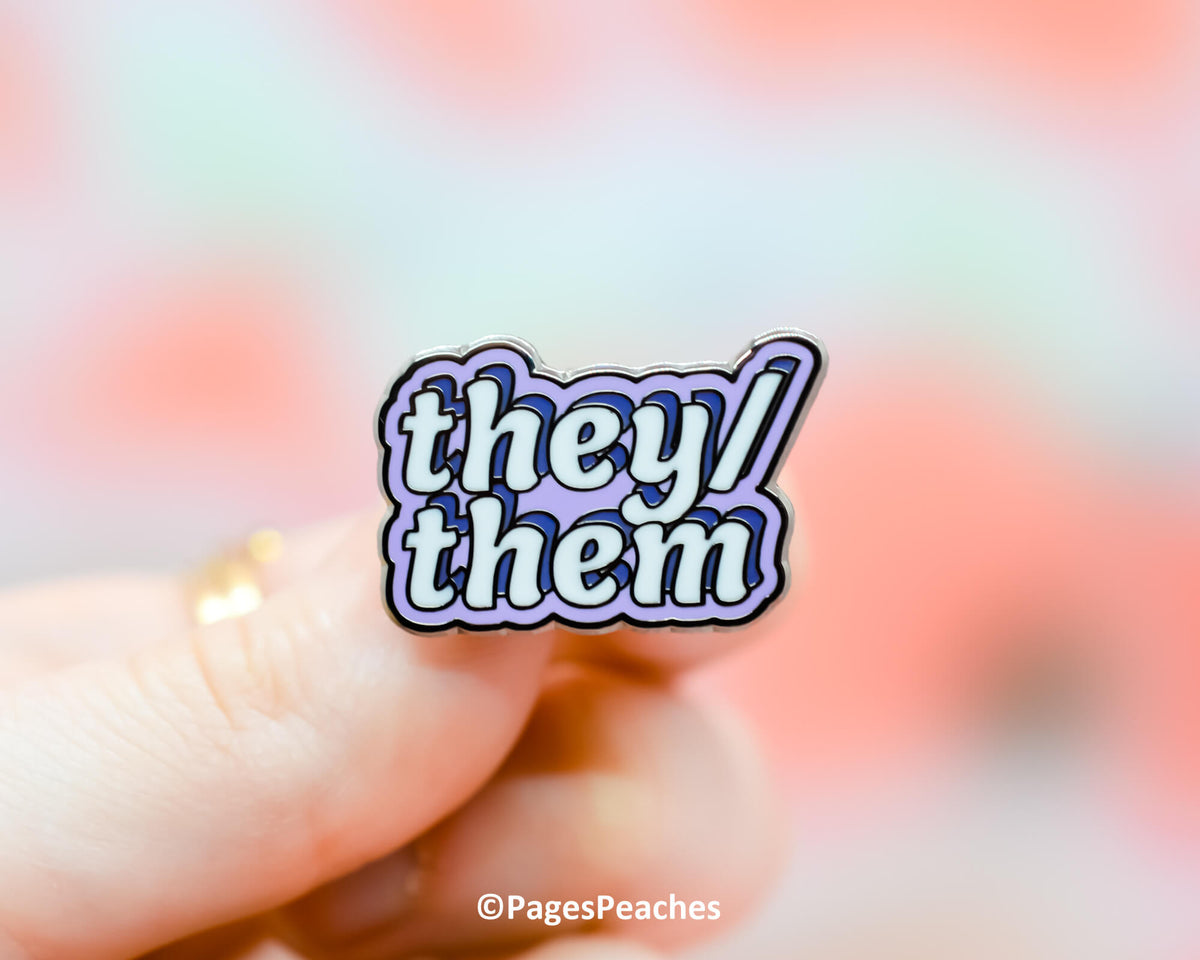 They/Them Enamel Pin (Case Pack x4)