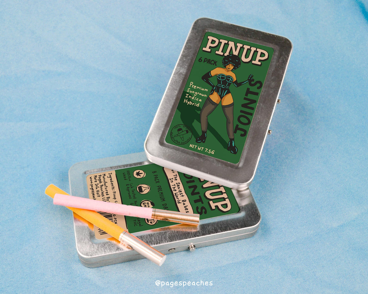 a tin of tins with tooth paste and toothbrushes