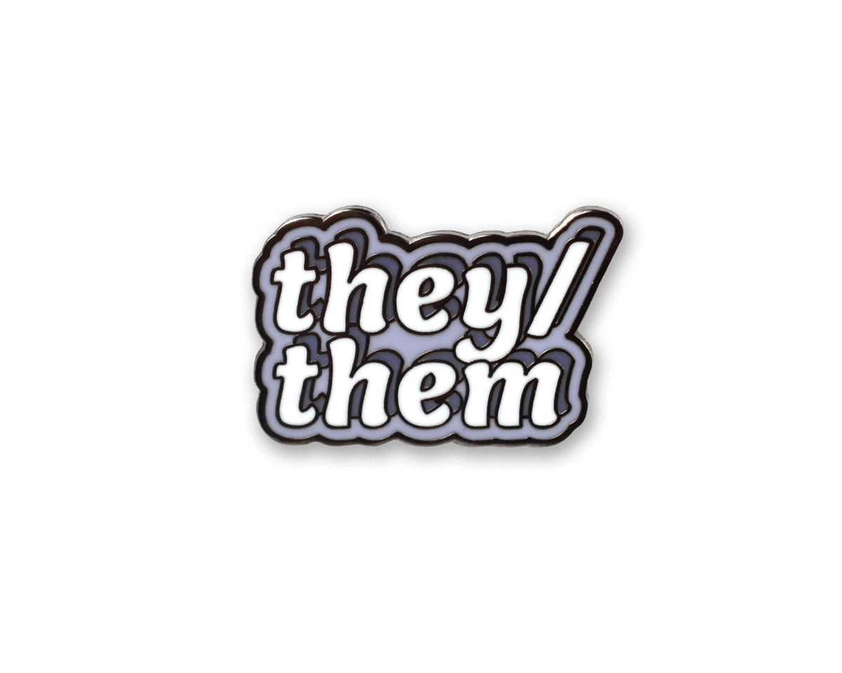 They/Them Enamel Pin (Case Pack x4)