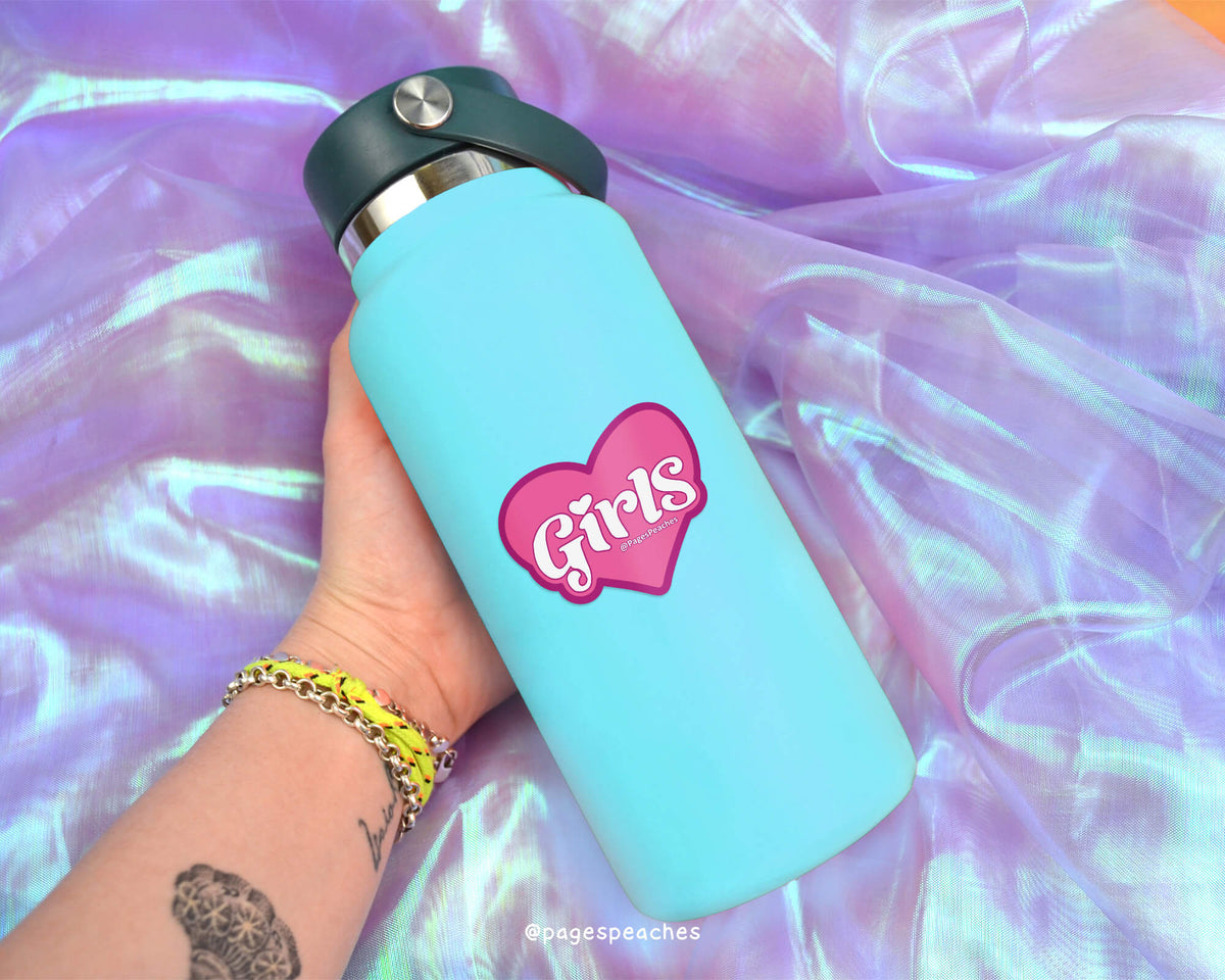 Girls Heart Sticker (Case Pack x6)