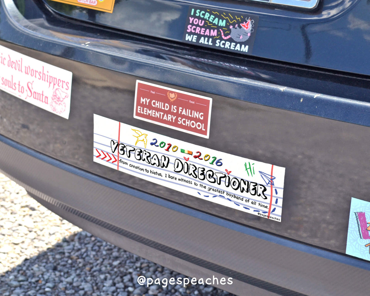 Veteran Directioner Bumper Sticker (Case Pack x4)