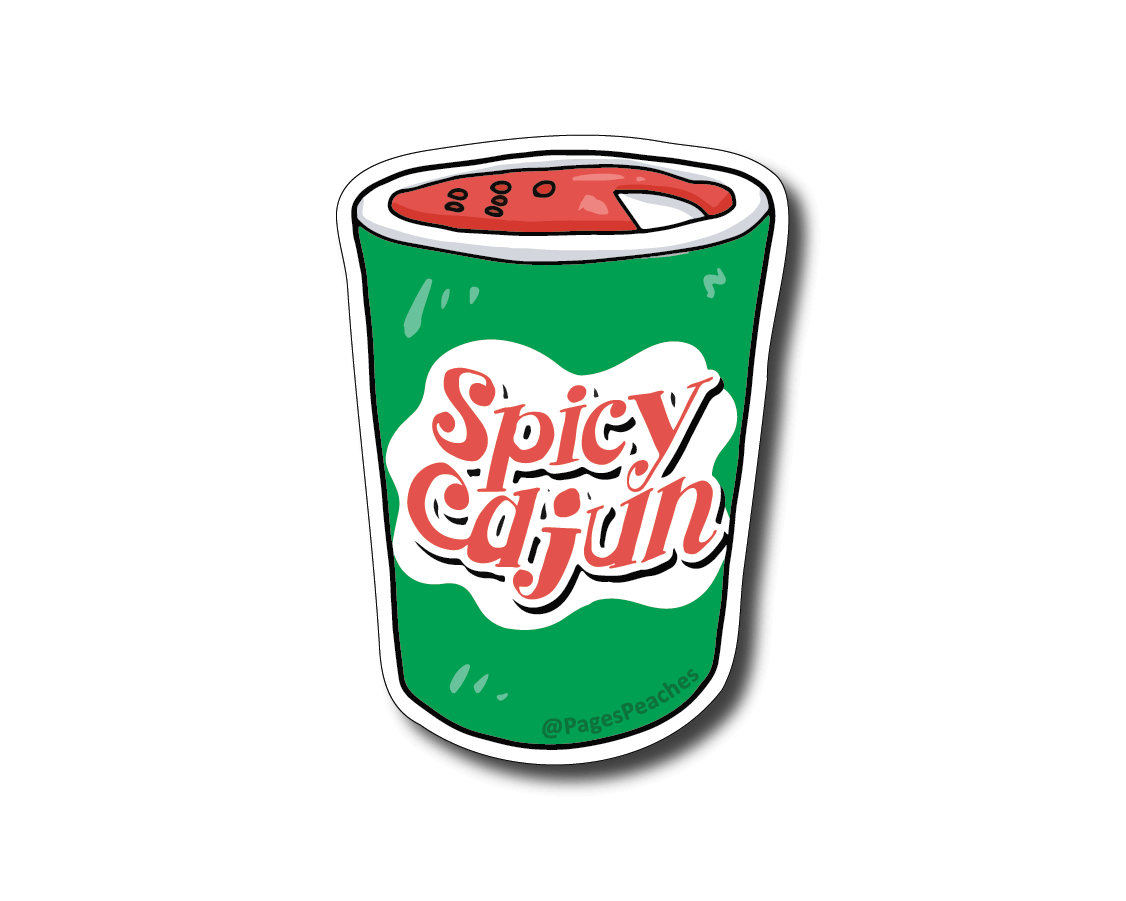 Spicy Cajun Sticker (Case Pack x6)