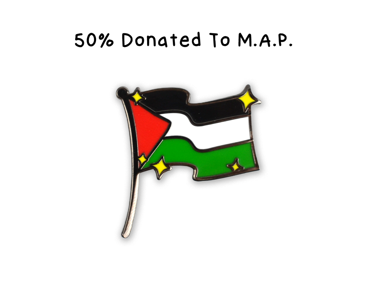 Palestine Flag Enamel Pin (Case Pack x4)
