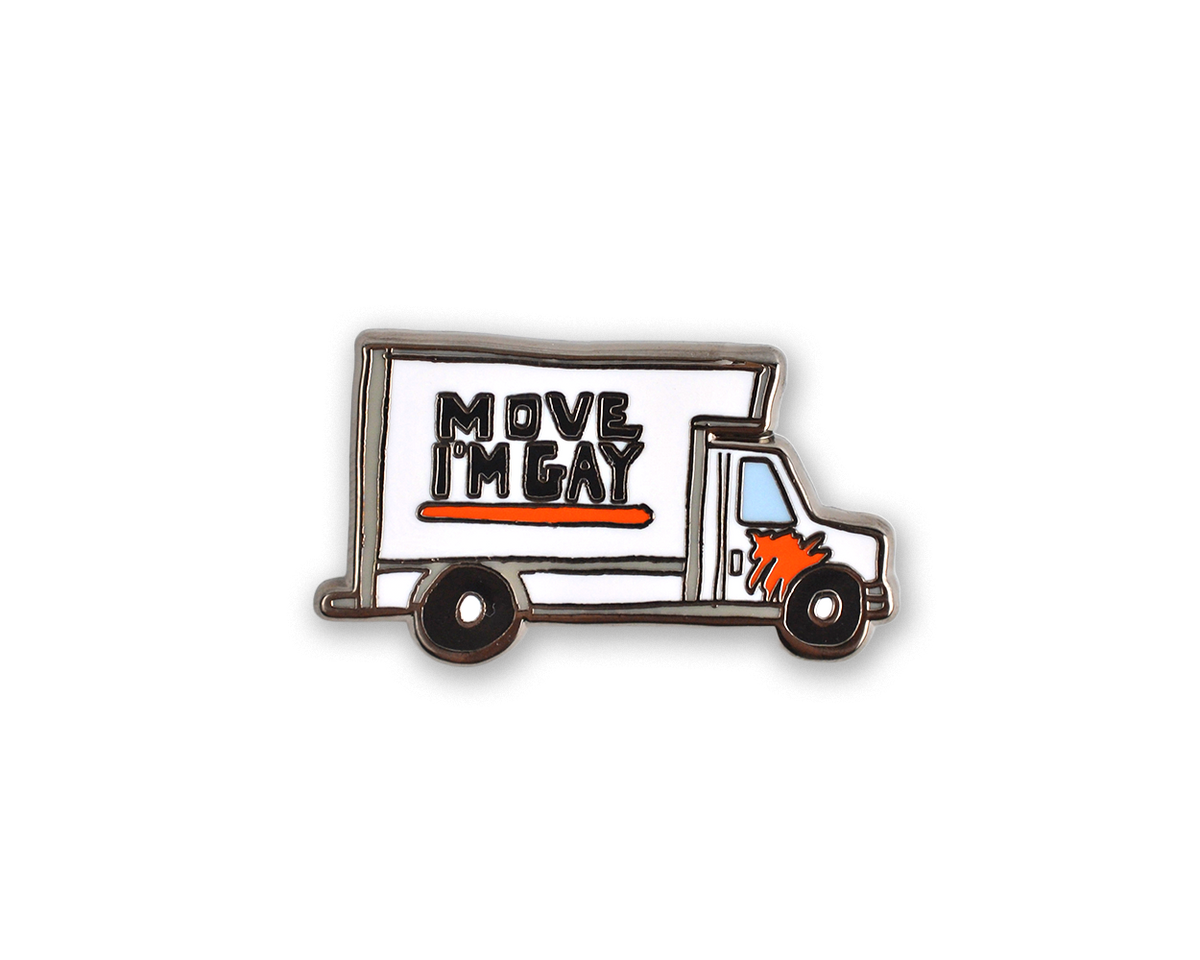 Move I'm Gay Enamel Pin (Case Pack x4)