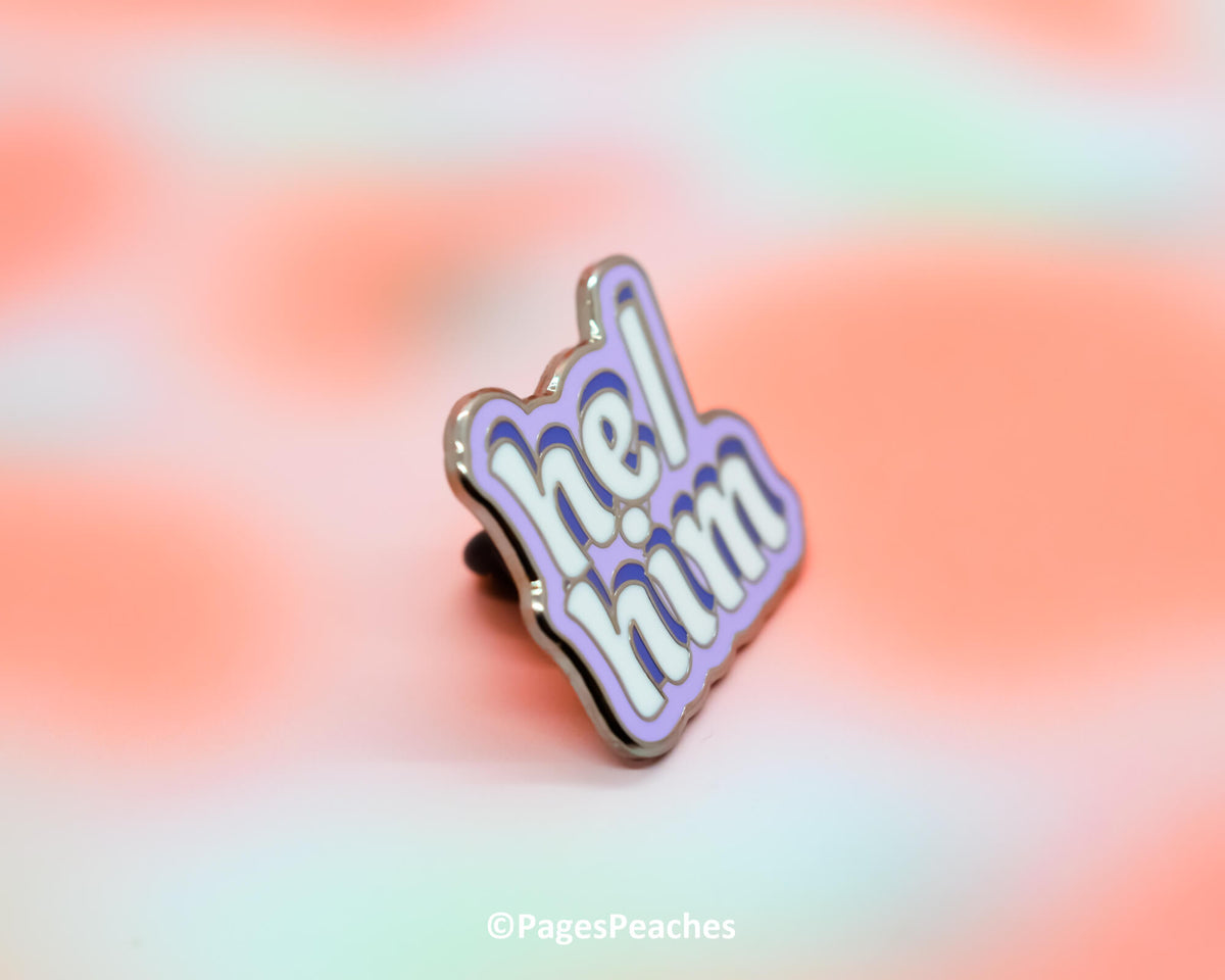 He/Him Enamel Pin (Case Pack x4)
