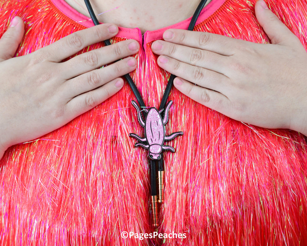 Glitter Cockroach Bolo Tie (Case Pack x4)