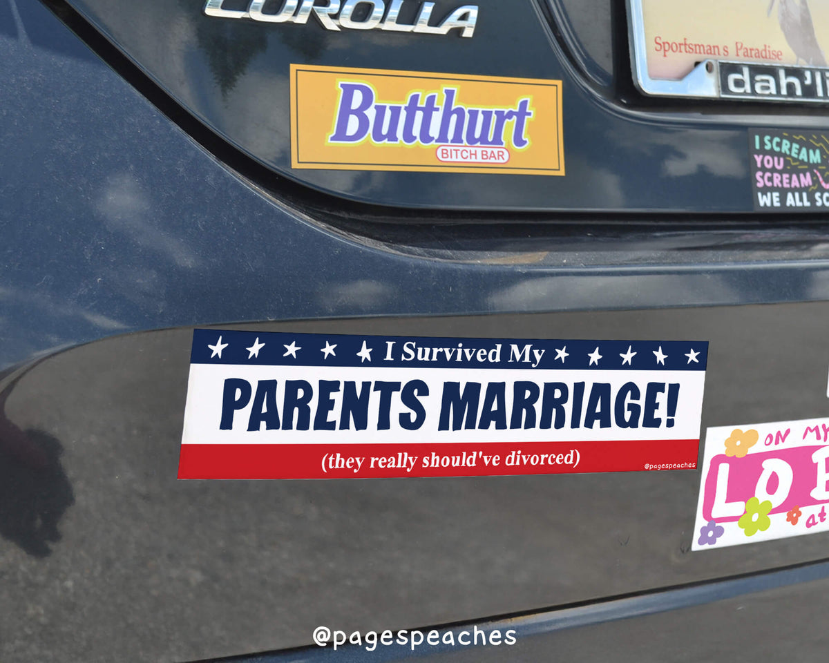 Should've Divorced Bumper Sticker (Case Pack x4)