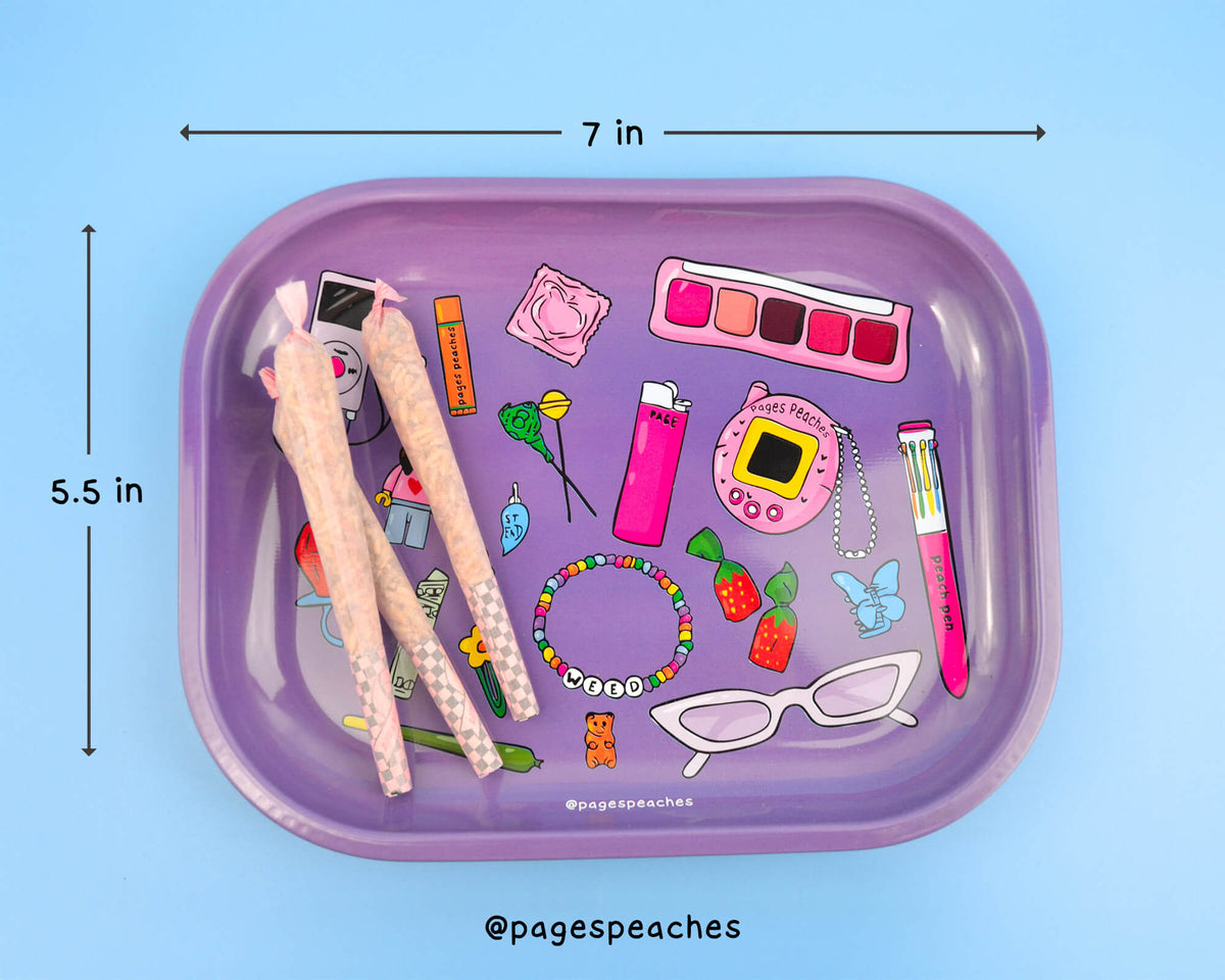 Queer-designed weed tray for maximalist stoners
