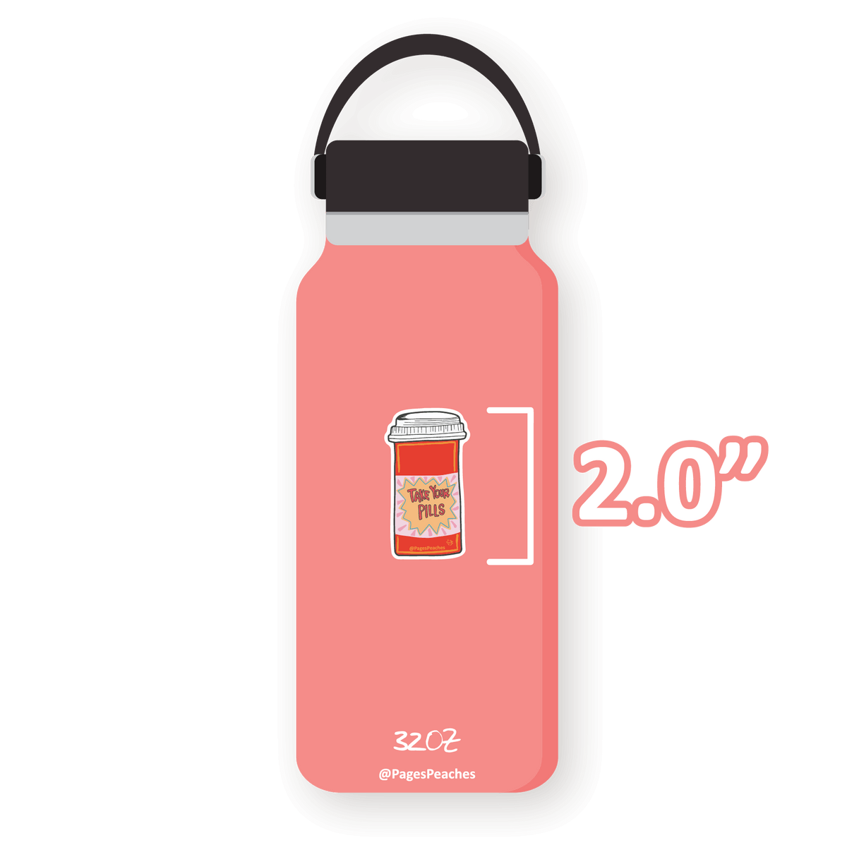 Take Your Pills Sticker (Case Pack x6)