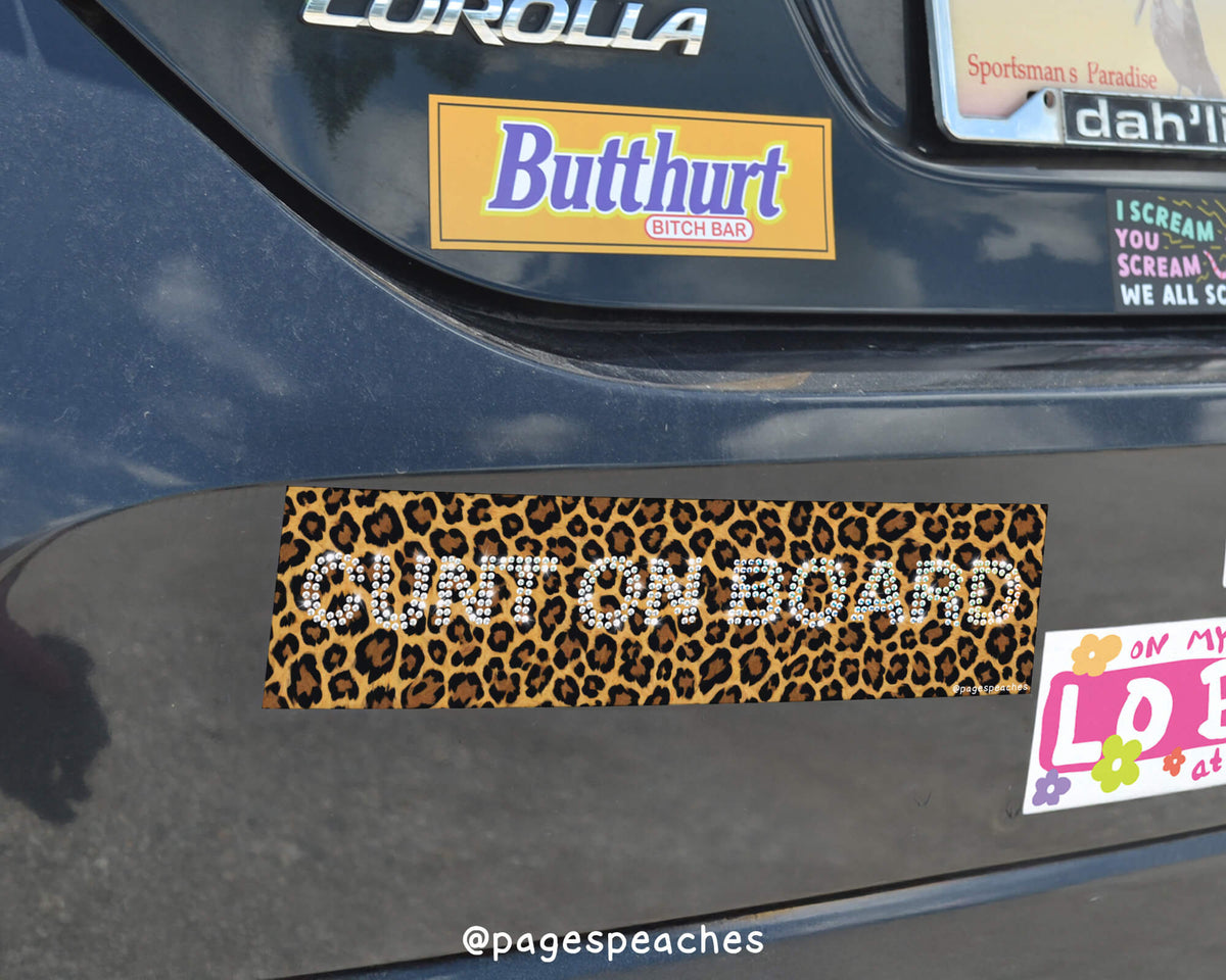 Cunt On Board Bumper Sticker (Case Pack x4)