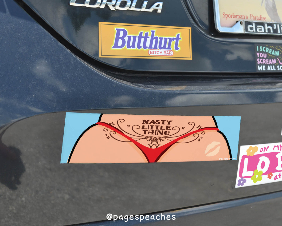 Nasty Little Thing Bumper Sticker (Case Pack x4)