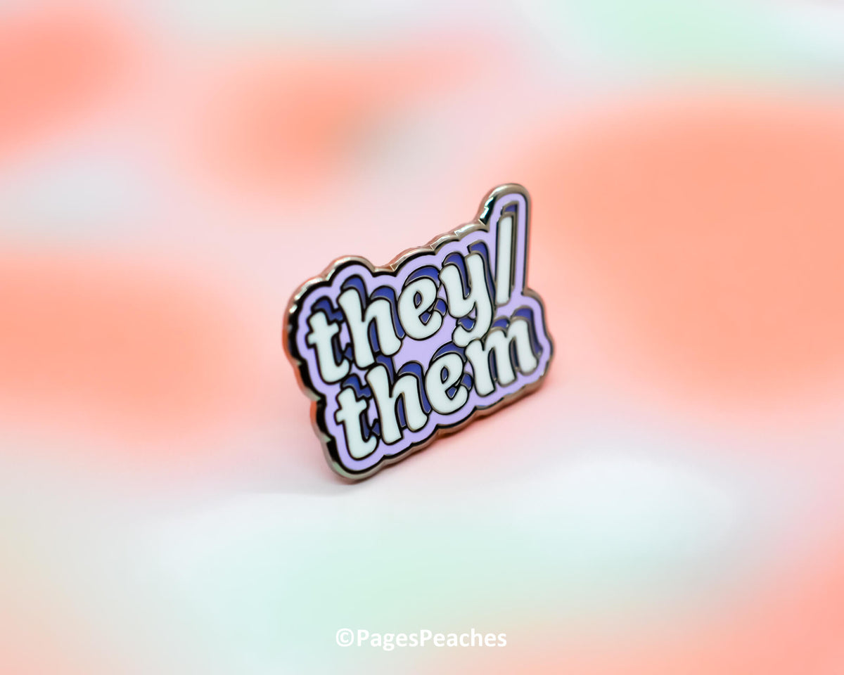 They/Them Enamel Pin (Case Pack x4)