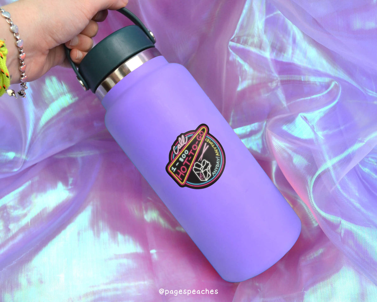 Large Hot To Go Sticker (Case Pack x6)