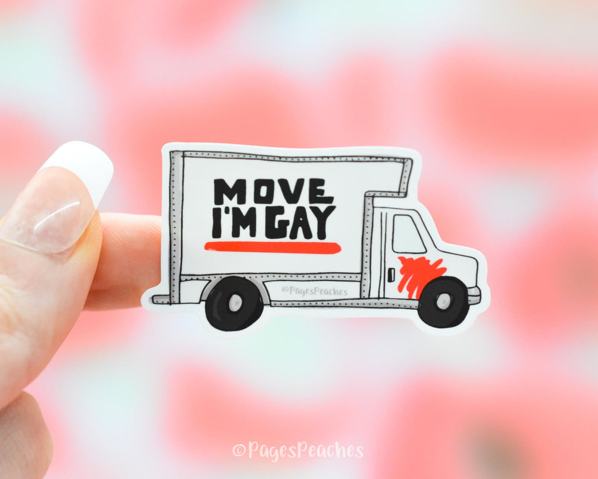 Move I'm Gay U-Haul Sticker (Case Pack x6)