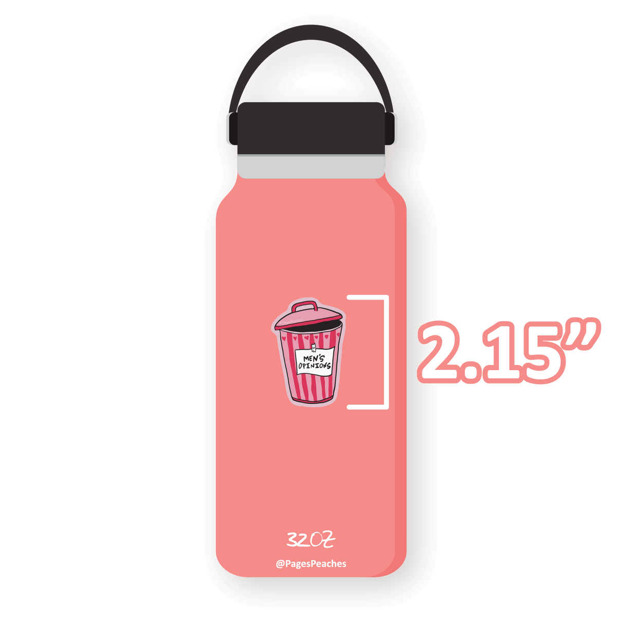 Men's Opinions Sticker (Case Pack x6)