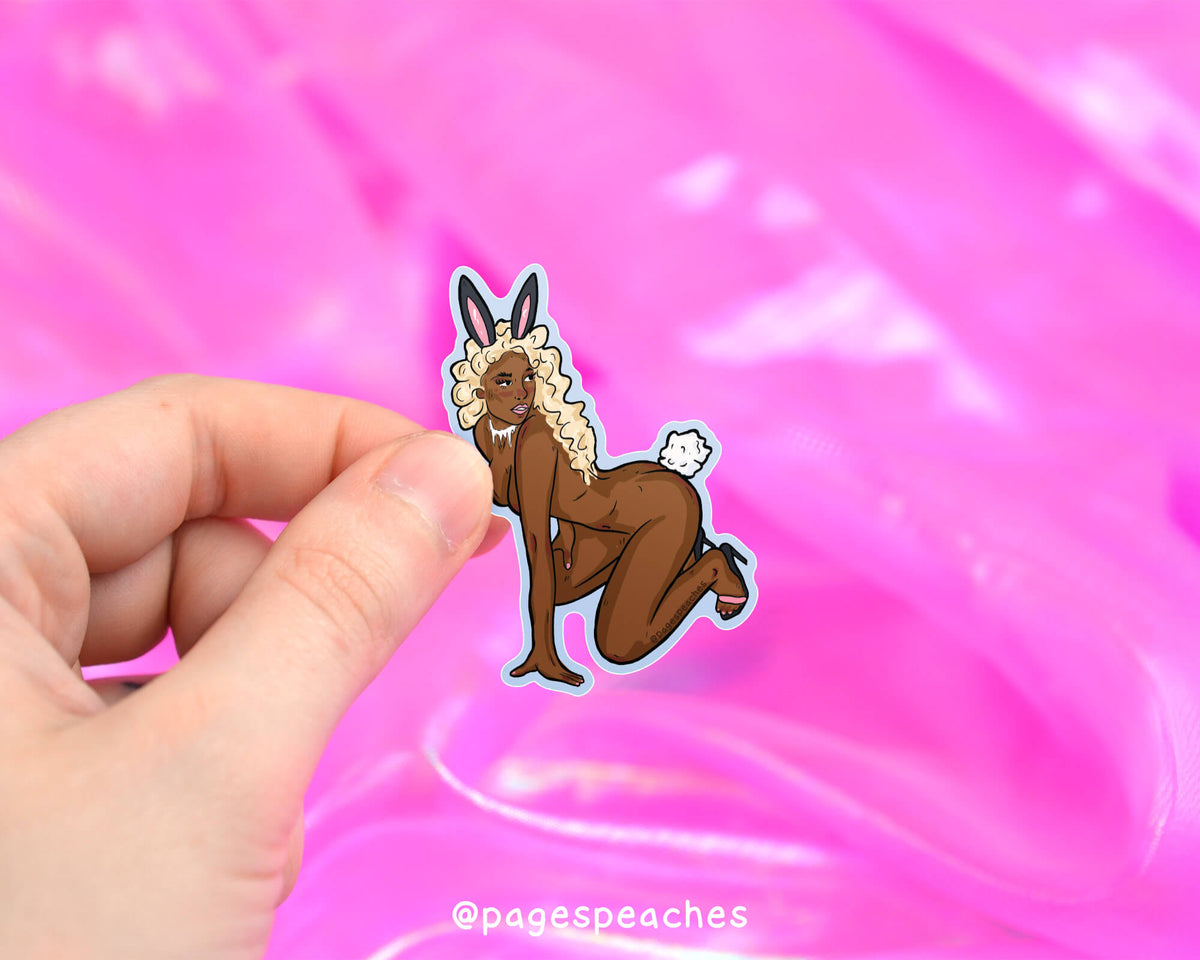 Large Miss Bunny Sticker