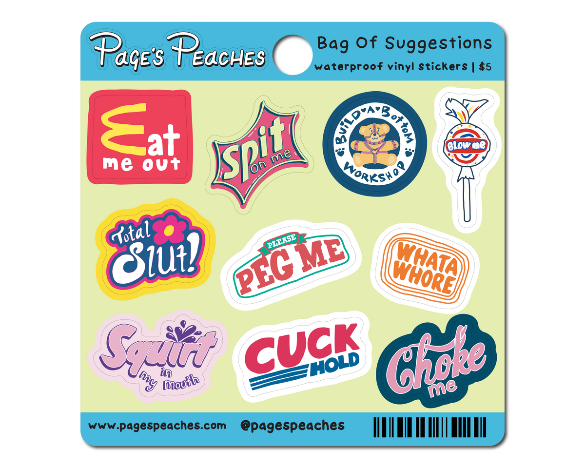 Bag of Suggestions Mini Stickers (Case Pack x6)