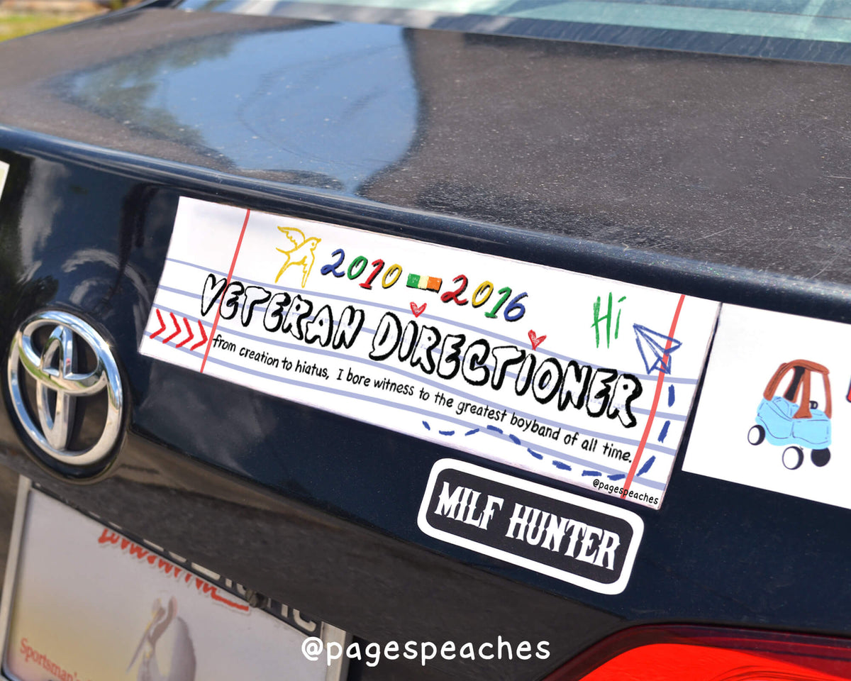 Veteran Directioner Bumper Sticker (Case Pack x4)