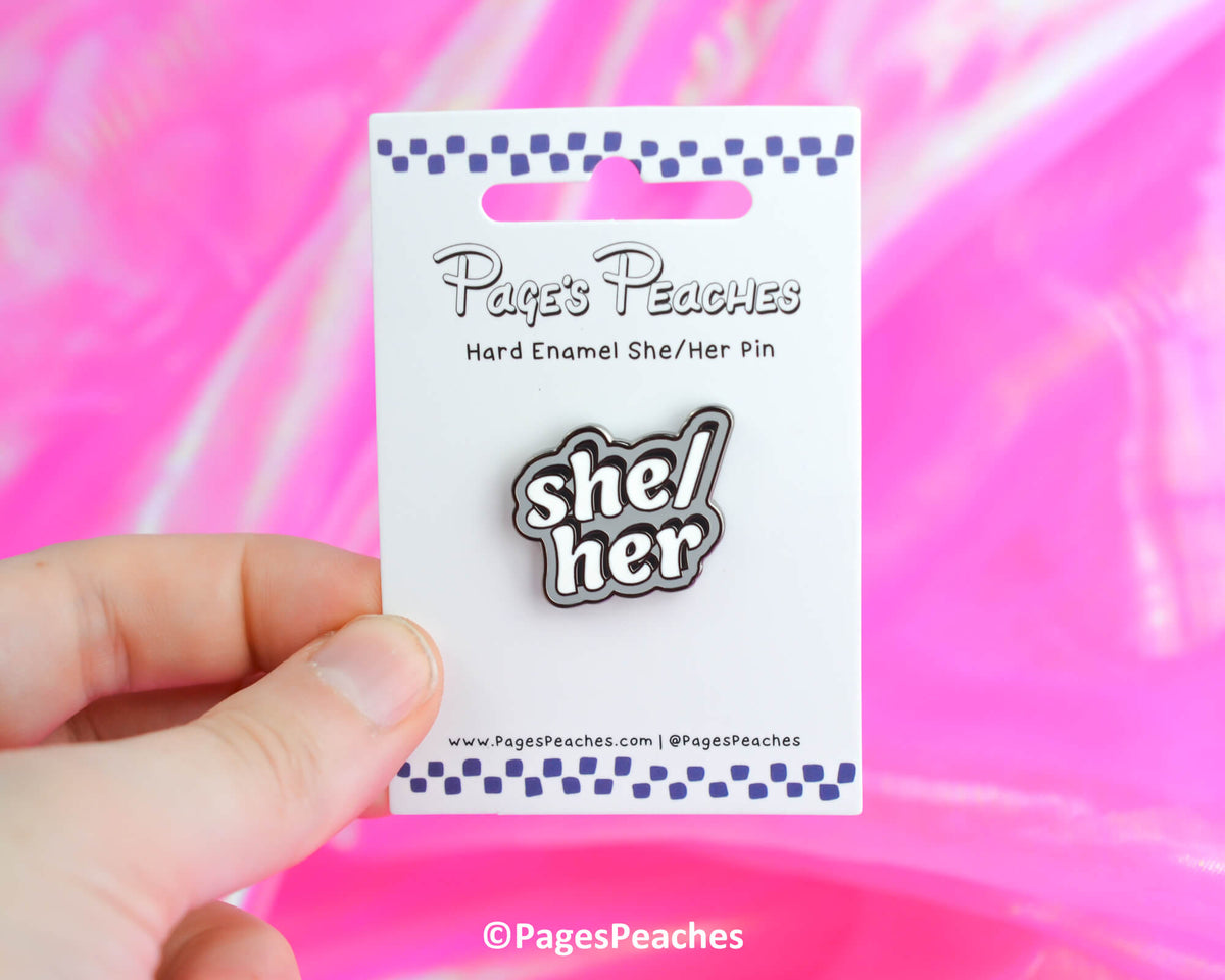 She/Her Enamel Pin (Case Pack x4)