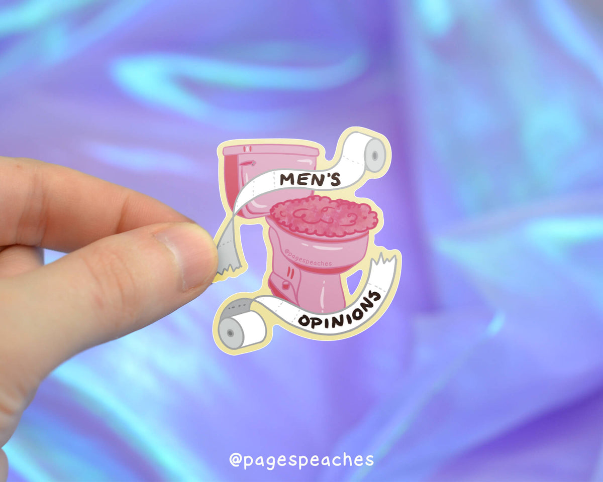 Men's Opinions Sticker (Case Pack x6)