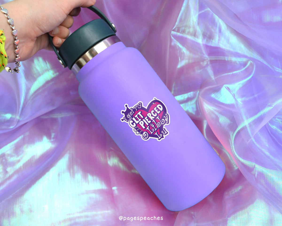 Clit Pierced Sticker (Case Pack x6)