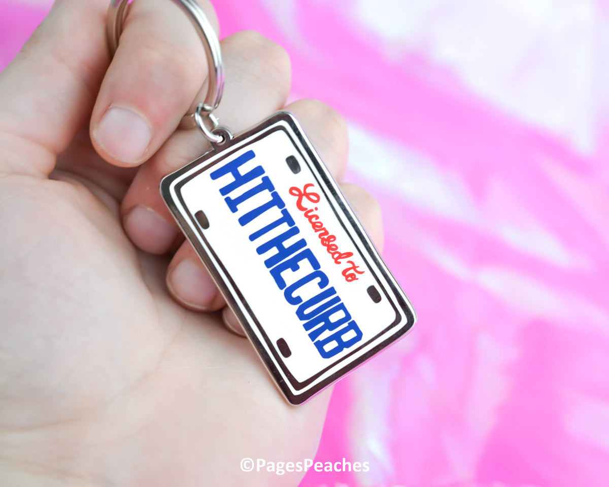Hit The Curb Enamel Keychain (Case Pack x4)