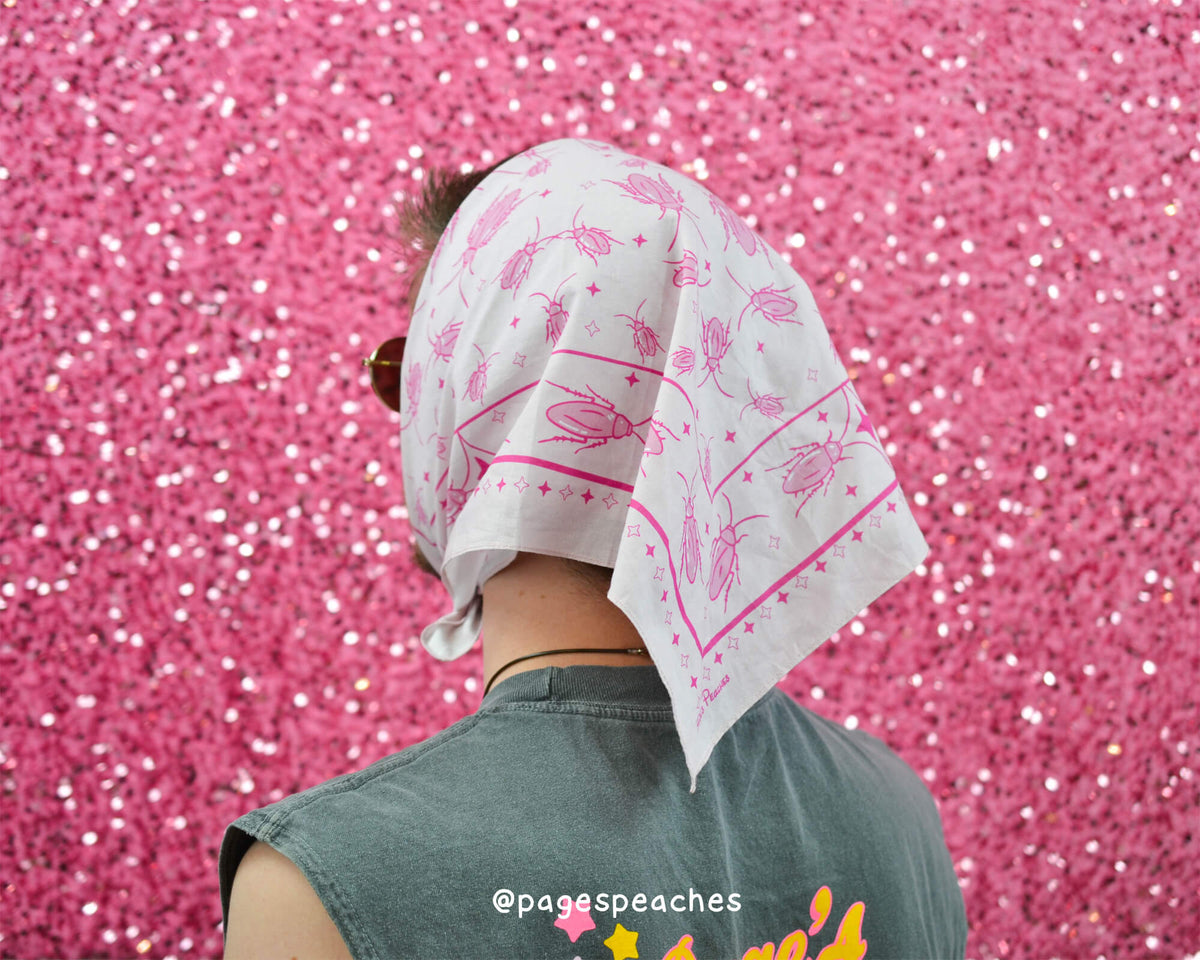 Pink Cockroach Bandana (Case Pack x4)