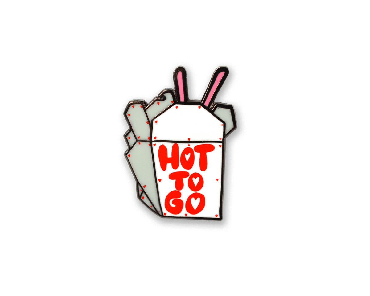 Mini Hot To Go Enamel Pin (Case Pack x4)
