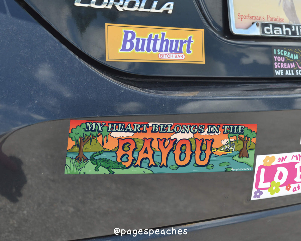 Bayou Bumper Sticker (Case Pack x4)
