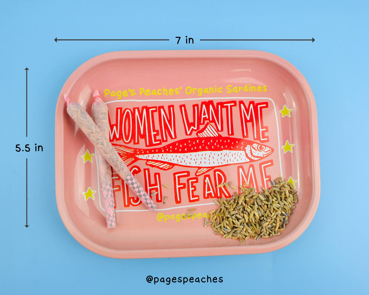 Compact 7 x 5.5 inch weed tray for stoners