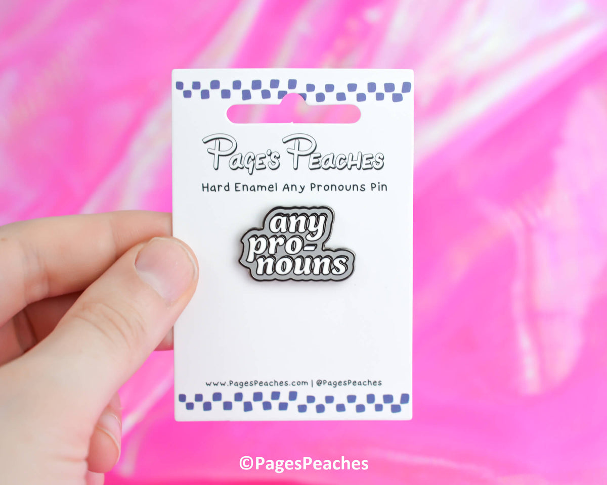 Any Pronouns Enamel Pin (Case Pack x4)