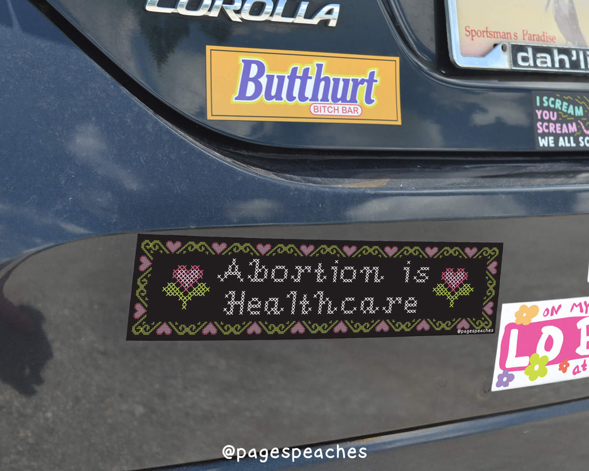 Abortion is Healthcare Bumper Sticker (Case Pack x4)