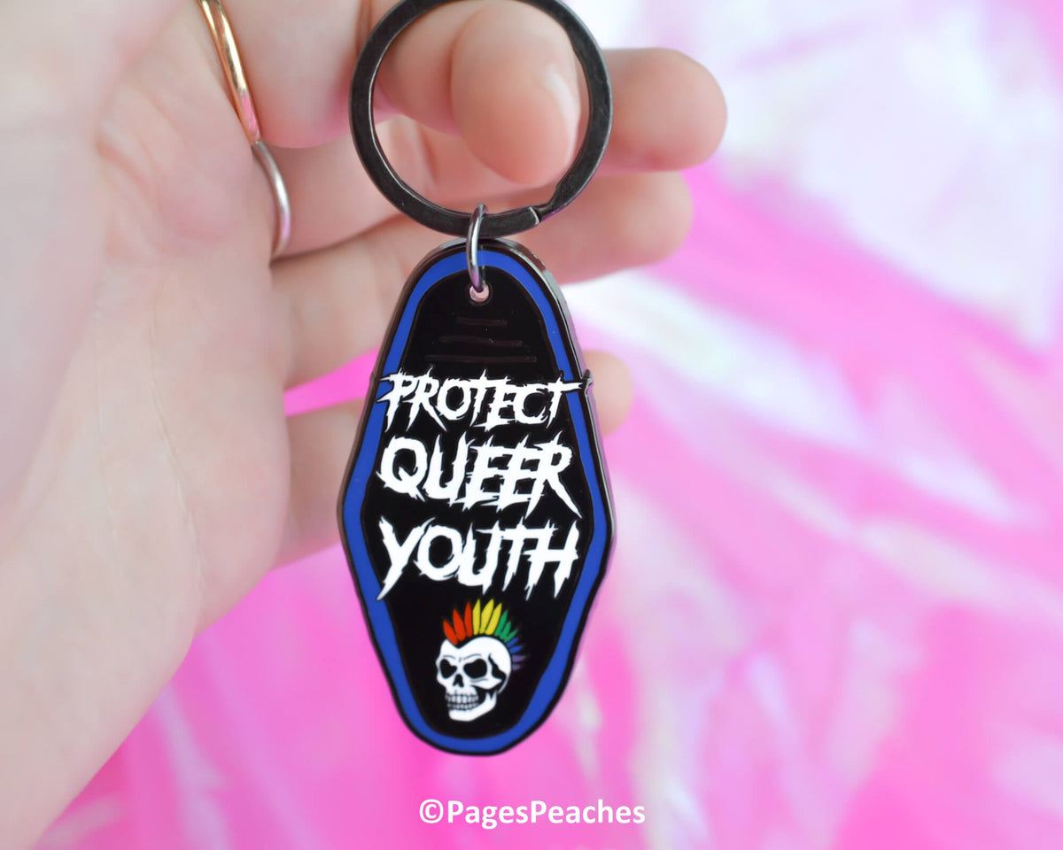 Protect Queer Youth Enamel Keychain (Case Pack x4)