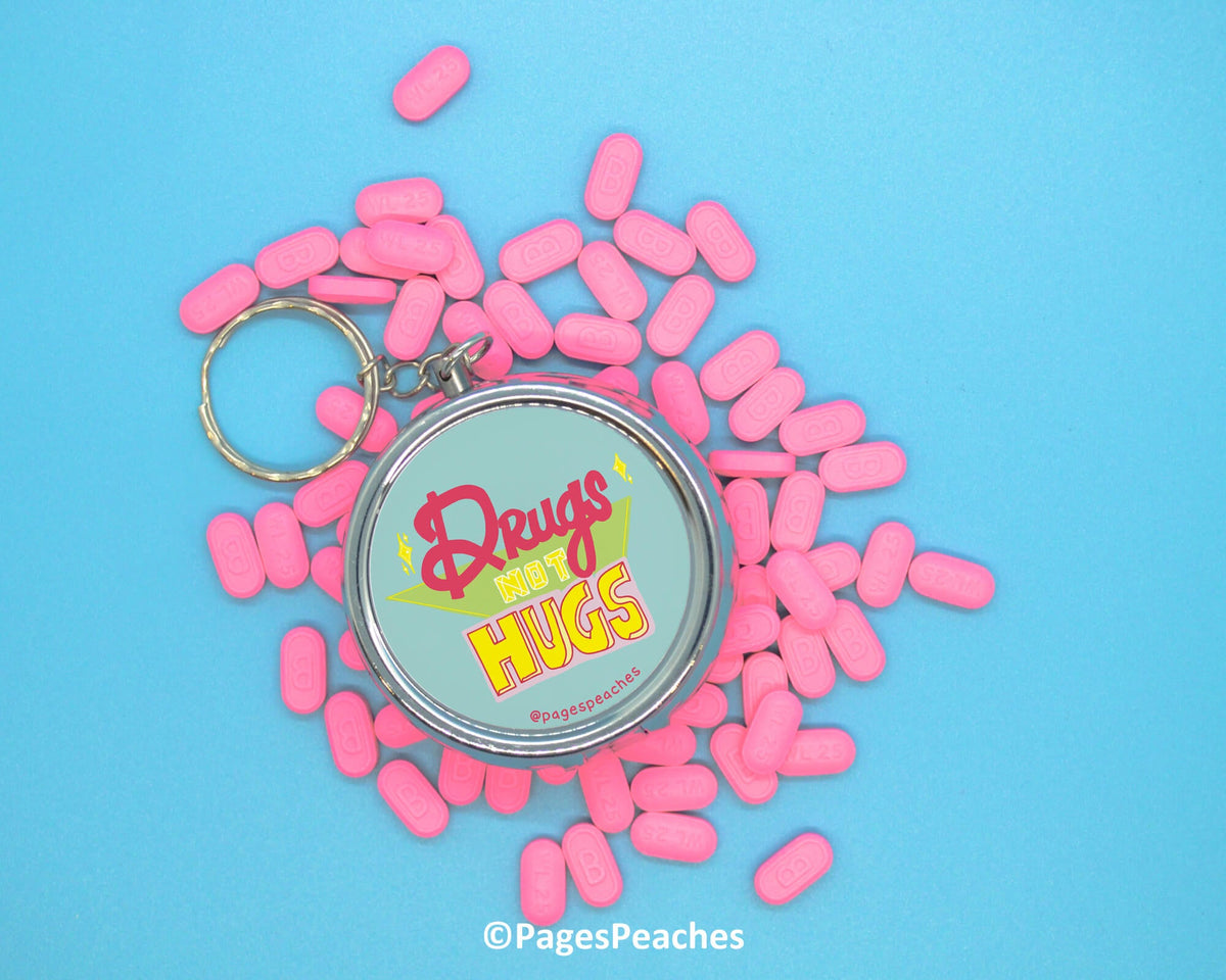 Drugs Not Hugs Pill Case (Case Pack x4)
