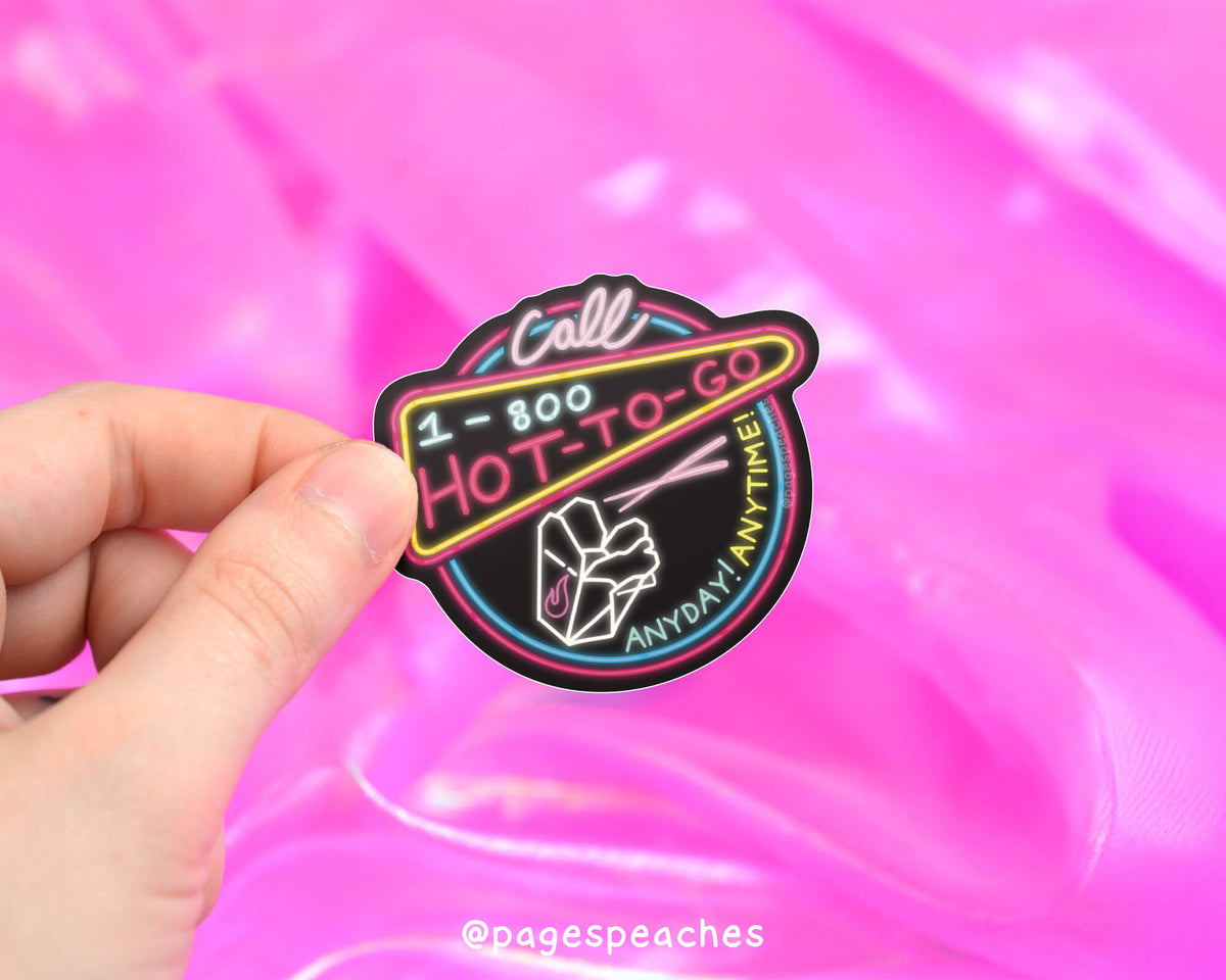 Large Hot To Go Sticker (Case Pack x6)