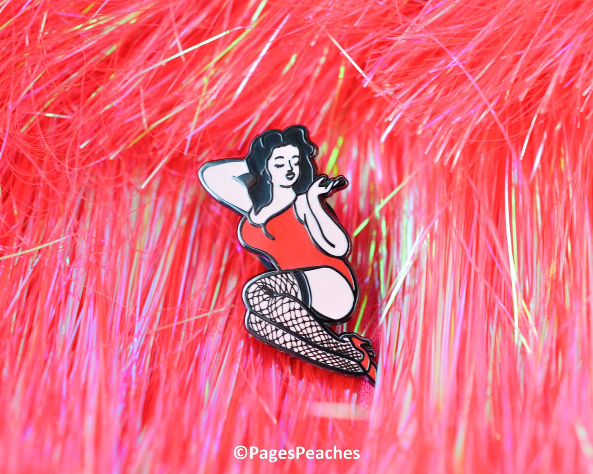 Pin-up Enamel Pin (Case Pack x4)