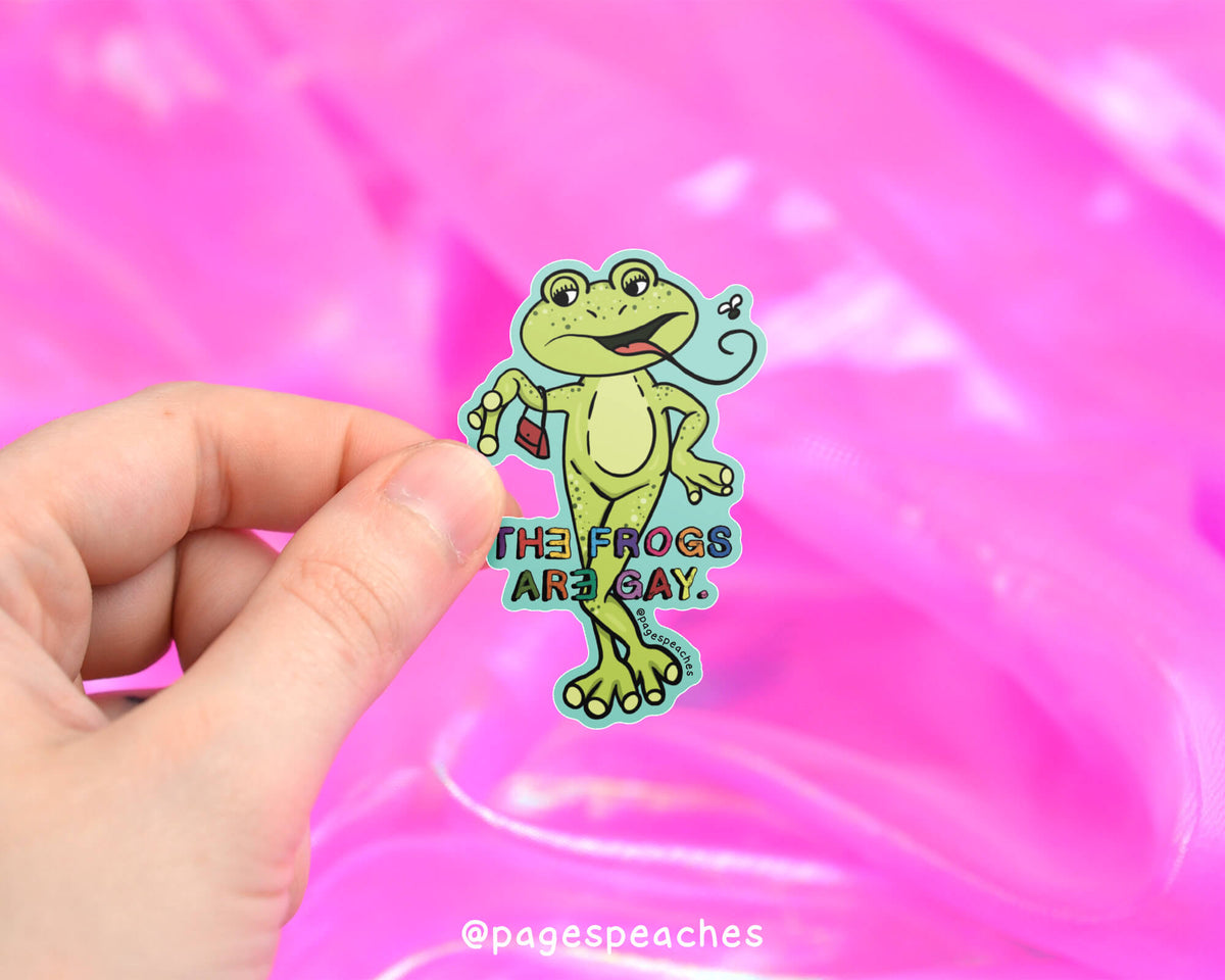 Gay Frogs Sticker (Case Pack x6)