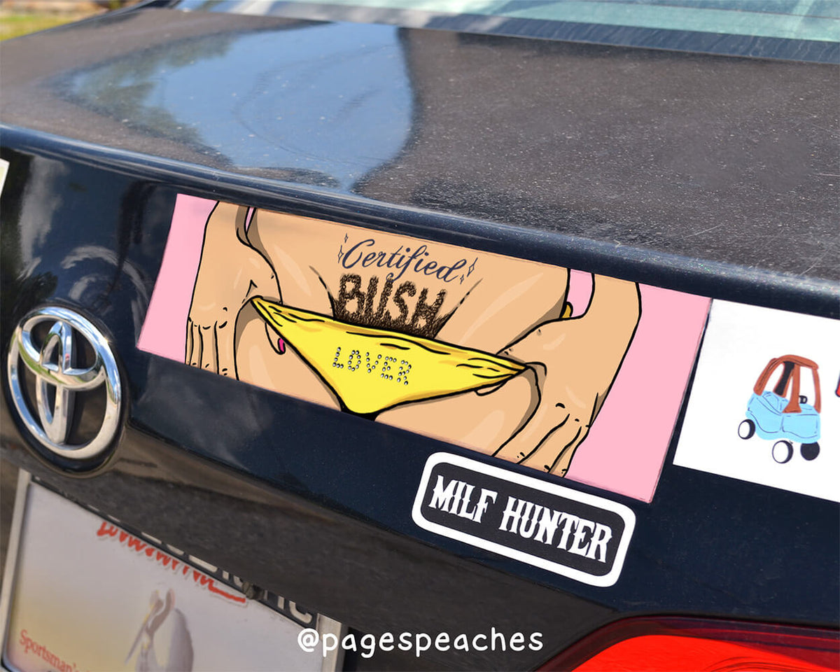 Bush Lover Bumper Sticker (Case Pack x4)