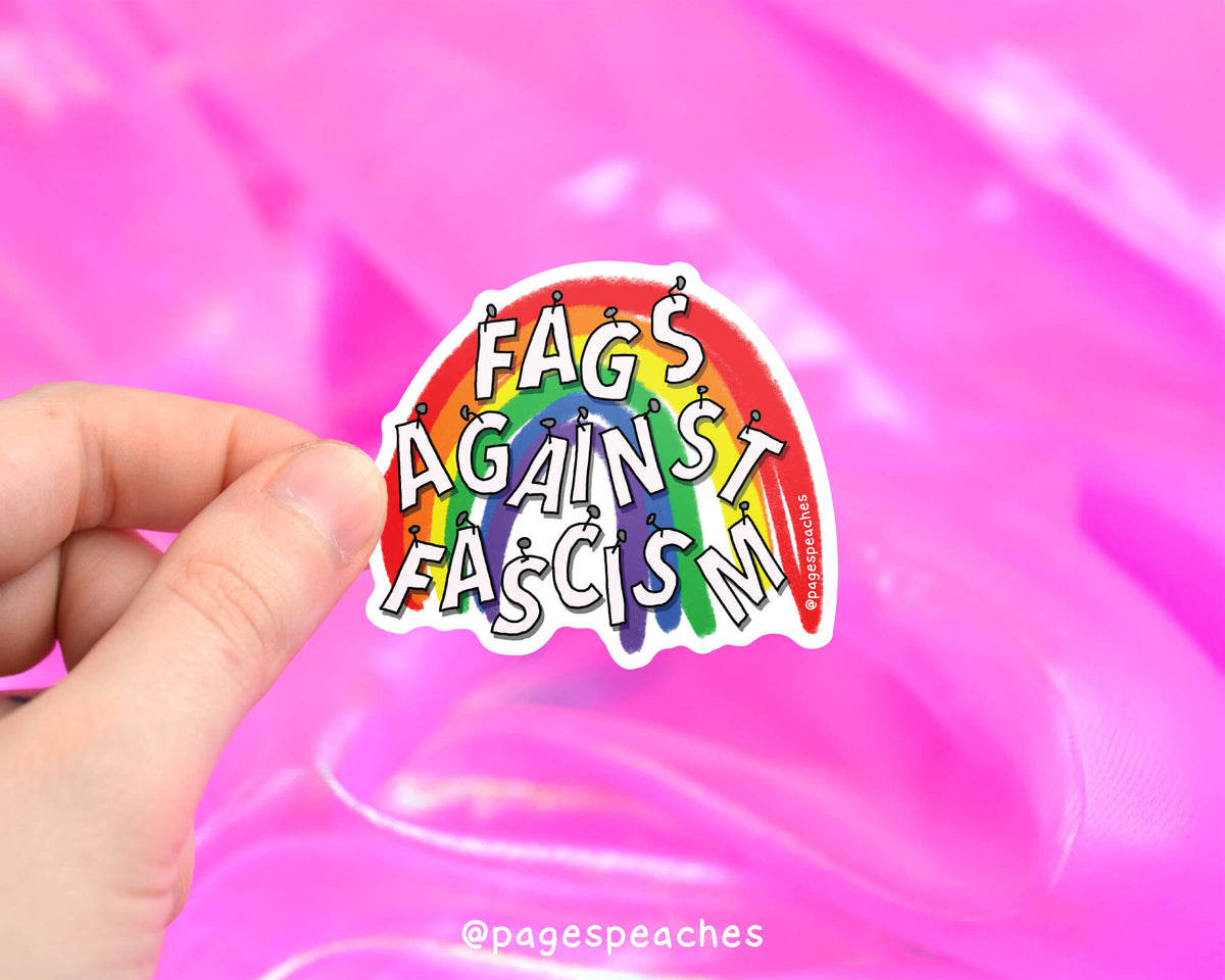 Fags Against Fascism Sticker (Case Pack x6)