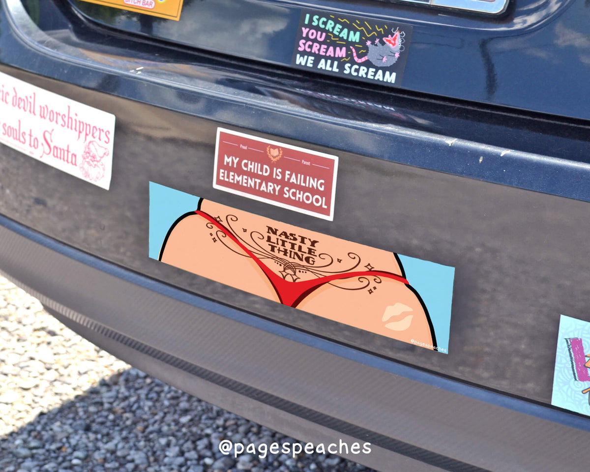 Nasty Little Thing Bumper Sticker (Case Pack x4)
