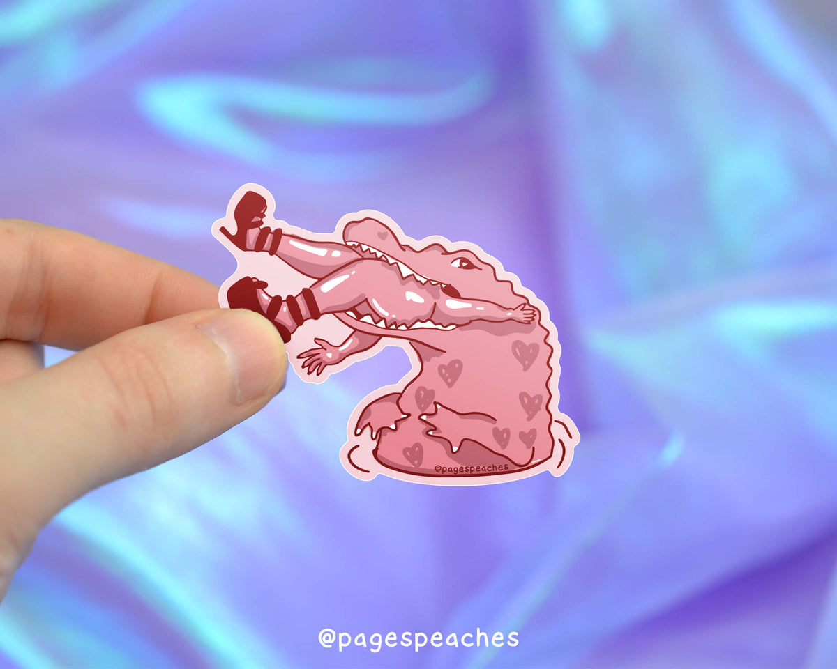 Pink Gator Sticker (Case Pack x6)