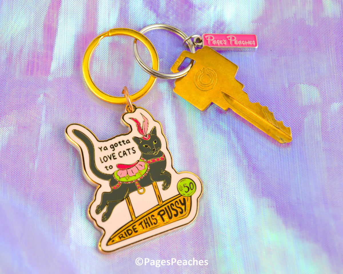 Ride This P*ssy Enamel Keychain (Case Pack x4)