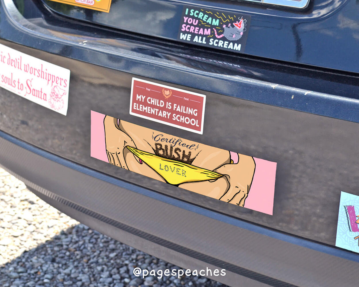 Bush Lover Bumper Sticker (Case Pack x4)