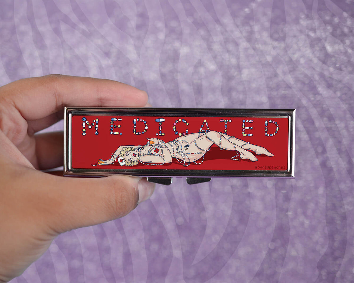 Medicated MINI 7 Day Pill Case (Case Pack x4)