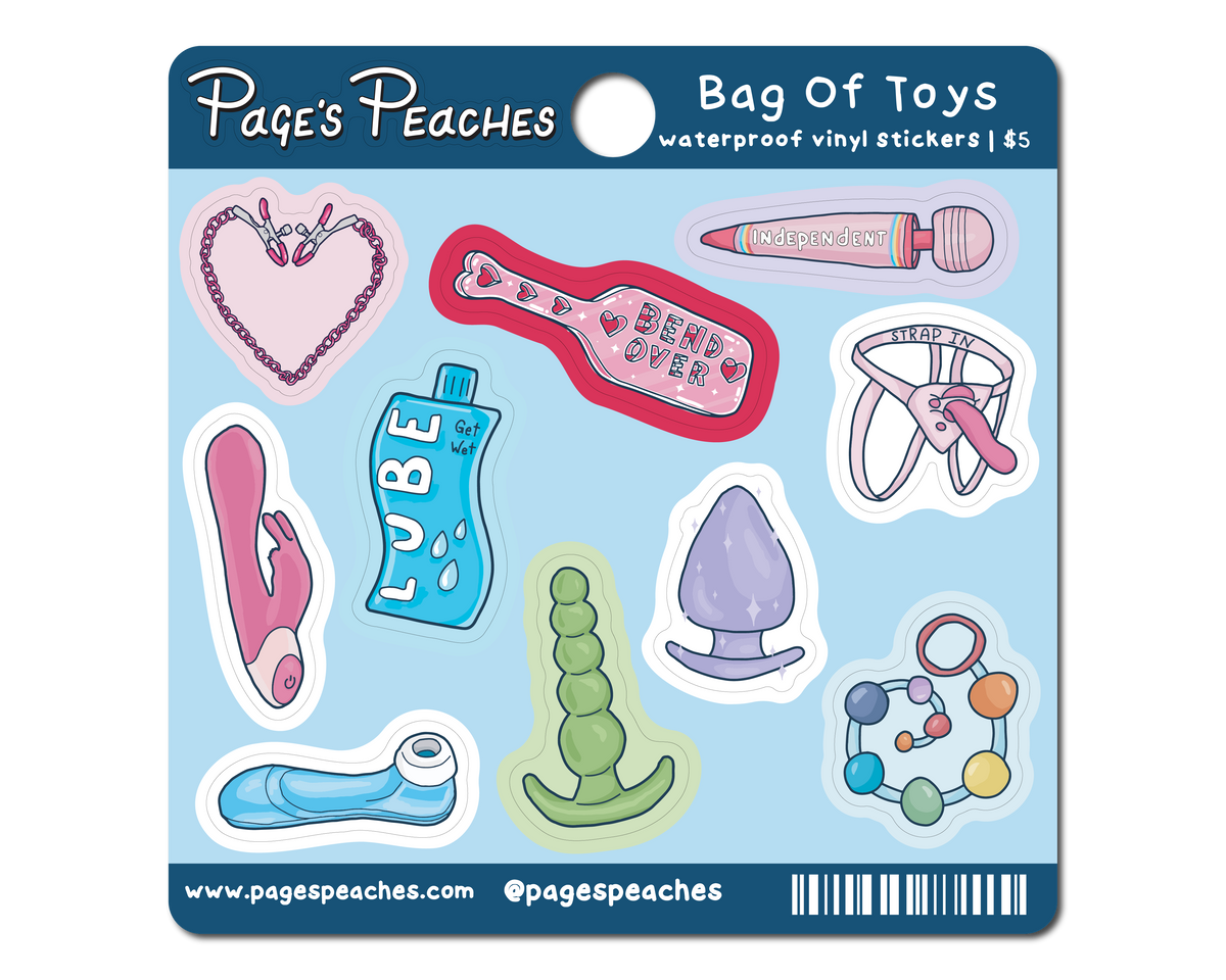 Bag of Toys Mini Stickers (Case Pack x6)